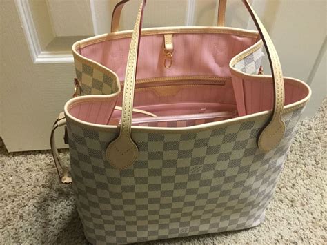 louis vuitton damier azur neverfull mm rose ballerine|louis vuitton damier azur favorite.